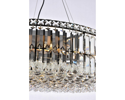 Elegant Chandelier - Black, L 32" (V2030D32BK-RC)