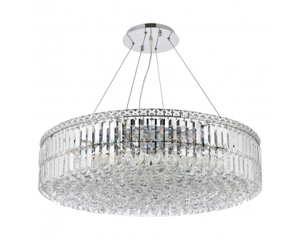 Elegant Chandelier - Chrome/EC, L 32" (V2030D32C-EC)