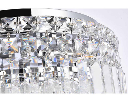 Elegant Flush Mount Light - Chrome, L 14" (V2030F14C-RC)