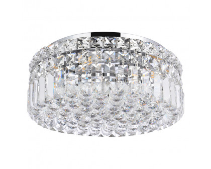 Elegant Flush Mount Light - Chrome, L 14" (V2030F14C-RC)