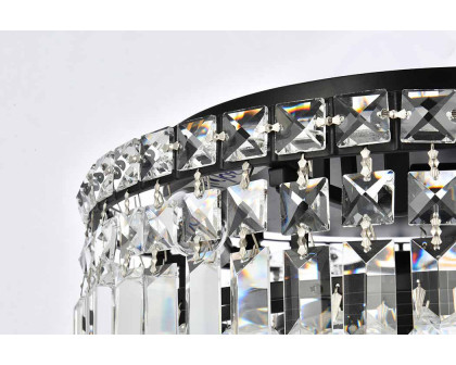 Elegant Flush Mount Light - Black, L 16" (V2030F16BK-RC)