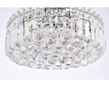 Elegant Flush Mount Light - Chrome/EC, L 16" (V2030F16C-EC)