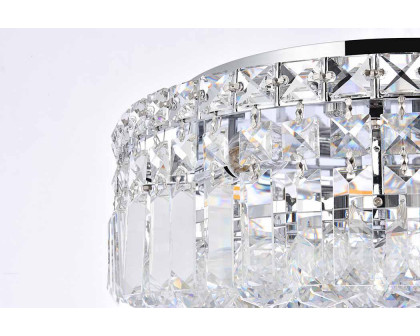 Elegant Flush Mount Light - Chrome/EC, L 16" (V2030F16C-EC)