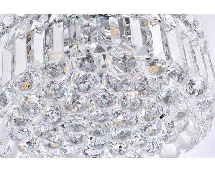 Elegant Flush Mount Light - Chrome/EC, L 16" (V2030F16C-EC)