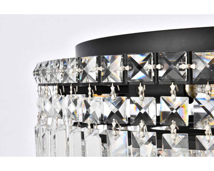 Elegant Flush Mount Light - Black, L 20" (V2030F20BK-RC)