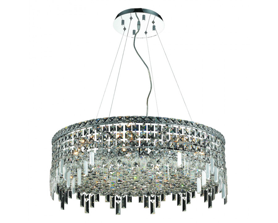 Elegant Chandelier - Chrome, L 28" (V2031D28C-RC)