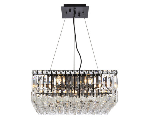 Elegant Chandelier - Black, L 20" (V2032D20BK-RC)