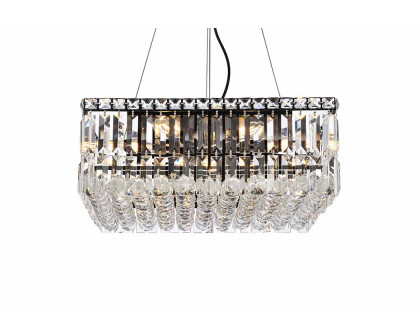 Elegant Chandelier - Black, L 20" (V2032D20BK-RC)