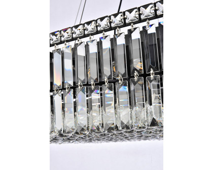 Elegant Chandelier - Black, L 20" (V2032D20BK-RC)