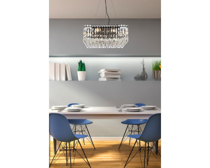 Elegant Chandelier - Black, L 20" (V2032D20BK-RC)