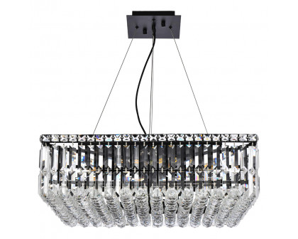 Elegant Chandelier - Black, L 24" (V2032D24BK-RC)