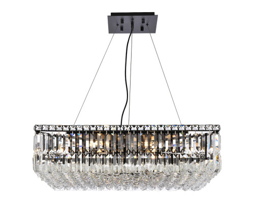 Elegant Chandelier - Black, L 28" (V2032D28BK-RC)