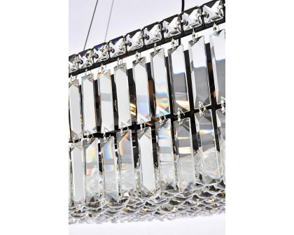 Elegant Chandelier - Black, L 28" (V2032D28BK-RC)