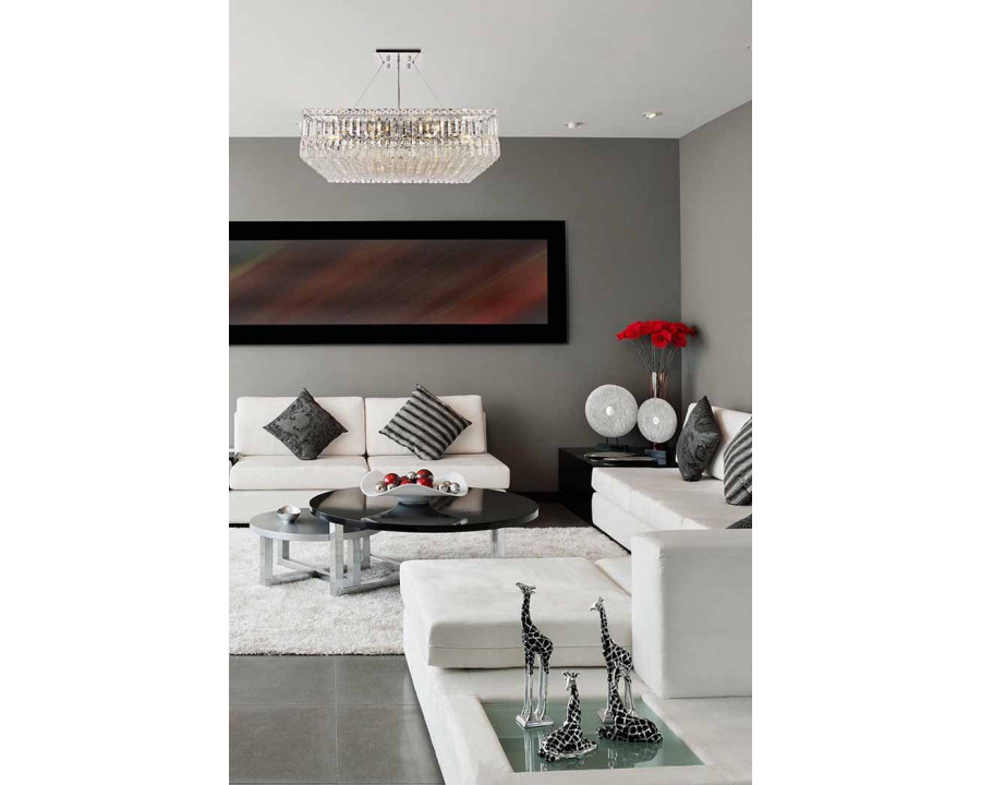 Elegant Chandelier - Chrome, L 28" (V2032D28C-RC)