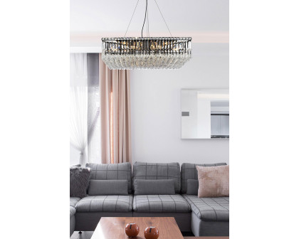 Elegant Chandelier - Black, L 32" (V2032D32BK-RC)