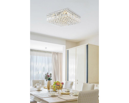 Elegant Flush Mount Light - Chrome, L 16" (V2032F16C-RC)