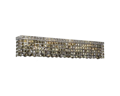 Elegant Wall Sconce - Chrome/Golden Teak, L 30" (V2033W30C-GT-RC)