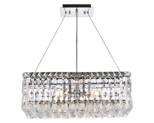 Elegant Chandelier - Chrome, L 10" (V2034D20C-RC)