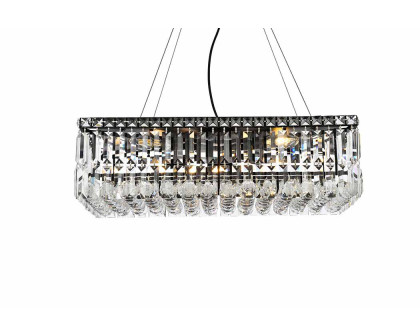 Elegant Chandelier - Black, L 12" (V2034D24BK-RC)