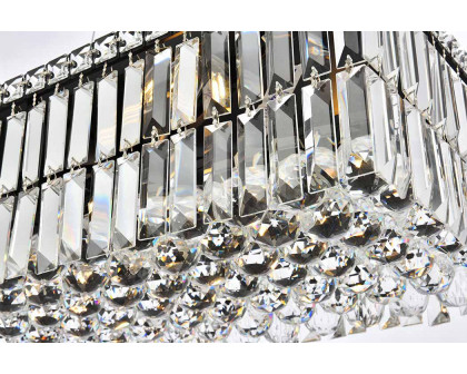 Elegant Chandelier - Black, L 12" (V2034D24BK-RC)