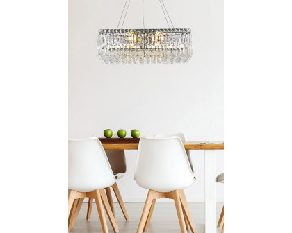 Elegant Chandelier - Chrome, L 12" (V2034D24C-RC)