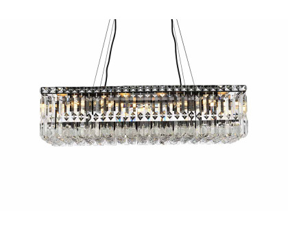 Elegant Chandelier - Black, L 14" (V2034D28BK-RC)