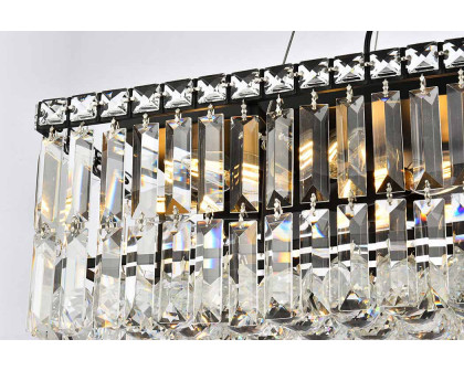 Elegant Chandelier - Black, L 14" (V2034D28BK-RC)