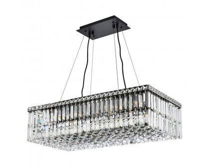 Elegant Chandelier - Black, L 14" (V2034D28BK-RC)