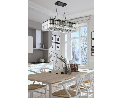 Elegant Chandelier - Black, L 14" (V2034D28BK-RC)