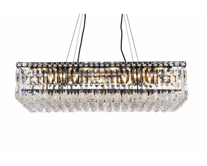 Elegant Chandelier - Black, L 16" (V2034D32BK-RC)