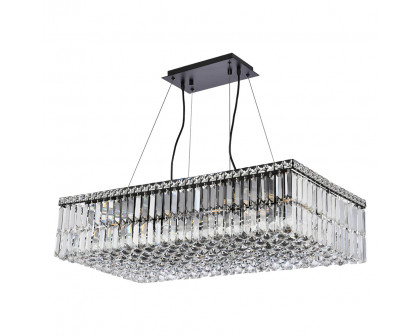 Elegant Chandelier - Black, L 16" (V2034D32BK-RC)