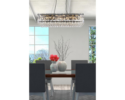 Elegant Chandelier - Black, L 16" (V2034D32BK-RC)