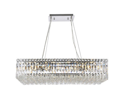 Elegant Chandelier - Chrome, L 16" (V2034D32C-RC)