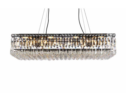 Elegant Chandelier - Black, L 18" (V2034D36BK-RC)