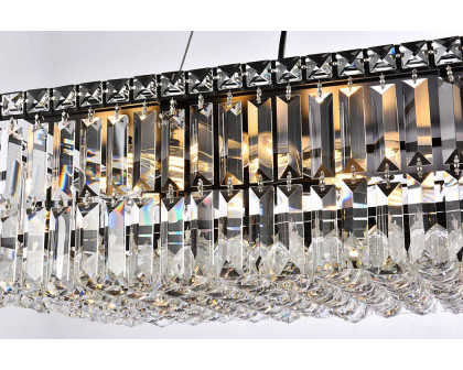 Elegant Chandelier - Black, L 18" (V2034D36BK-RC)