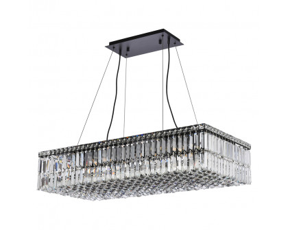 Elegant Chandelier - Black, L 18" (V2034D36BK-RC)