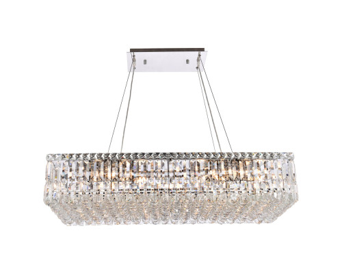 Elegant Chandelier - Chrome, L 18" (V2034D36C-RC)