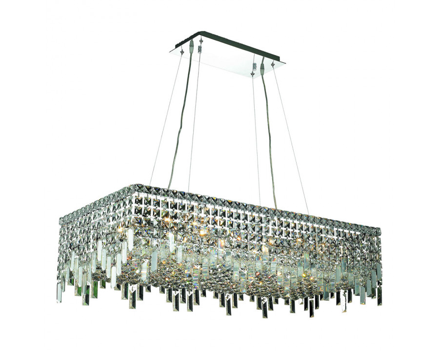 Elegant Chandelier - Chrome, L 18" (V2035D36C-RC)