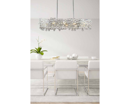 Elegant Pendant Light - Chrome, L 14" (V2100G44C-RC)