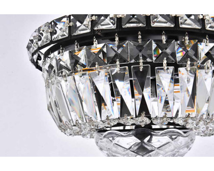 Elegant Flush Mount Light - Black, L 10" (V2528F10BK-RC)