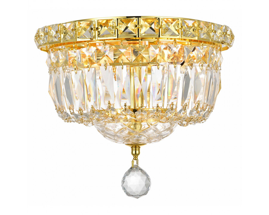 Elegant Flush Mount Light - Gold, L 10" (V2528F10G-RC)