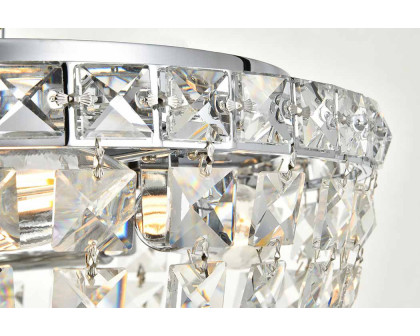 Elegant Flush Mount Light - Chrome, L 12" (V2528F12C-RC)