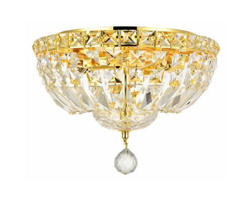 Elegant Flush Mount Light - Gold, L 12" (V2528F12G-RC)