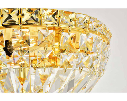 Elegant Flush Mount Light - Gold, L 12" (V2528F12G-RC)