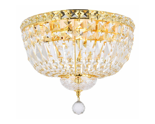 Elegant Flush Mount Light - Gold, L 14" (V2528F14G-RC)