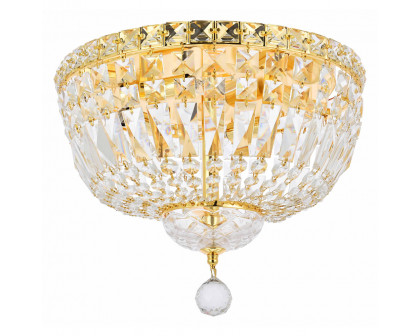 Elegant Flush Mount Light - Gold, L 14" (V2528F14G-RC)