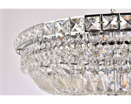 Elegant Flush Mount Light - Chrome, L 24" (V2528F24C-RC)