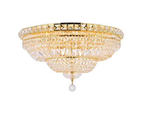 Elegant Flush Mount Light - Gold, L 24" (V2528F24G-RC)