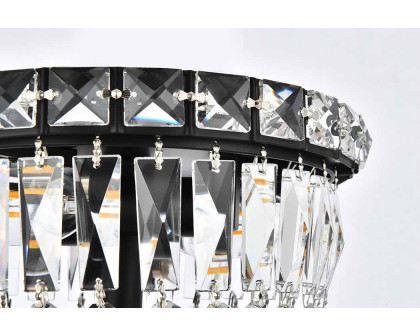 Elegant Flush Mount Light - Black, L 8" (V2528F8BK-RC)