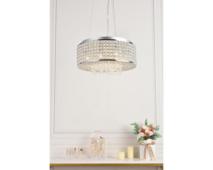 Elegant Pendant Light - Chrome, L 16" (V2914D16C-RC)